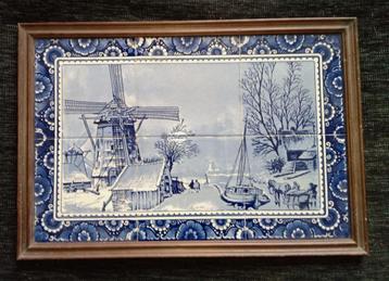 Delfts blauw tegeltableau beschikbaar voor biedingen