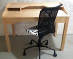 Bureel 110 x 60 cm met bureaustoel, Ophalen, Zo goed als nieuw, Bureau