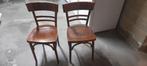 Set van 9 houte café stoelen, Huis en Inrichting, Ophalen, Zo goed als nieuw