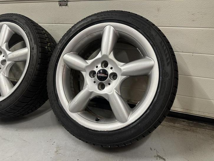 17inch Originele Mini JCW Velgen! A merk winterband! 4x100, Auto-onderdelen, Banden en Velgen, Banden en Velgen, Winterbanden