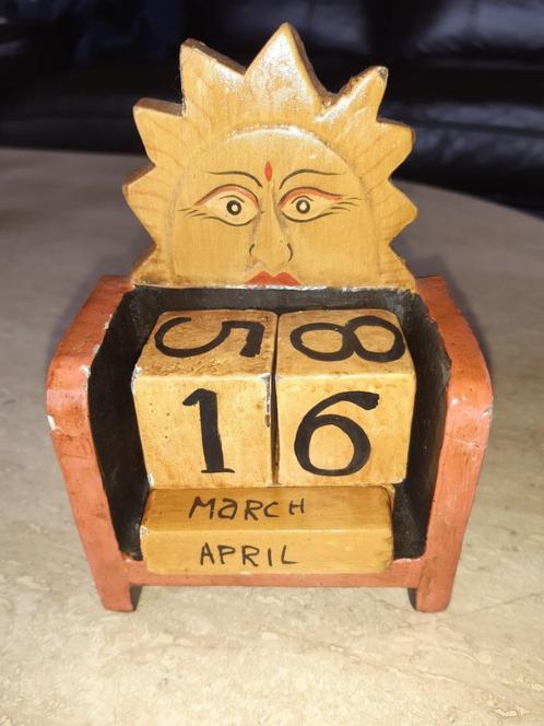 Handgeschilderde kalender, Diversen, Kalenders, Gebruikt, Dagkalender, Ophalen of Verzenden