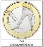 5 euro Finland 2016 LANGLAUFEN, Postzegels en Munten, Munten | Europa | Euromunten, Ophalen of Verzenden, Finland, 5 euro