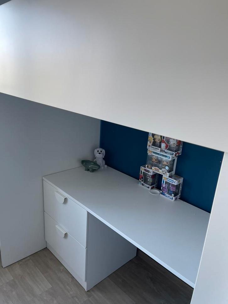 Lit mezzanine avec bureau, Huis en Inrichting, Kasten | Roldeurkasten en Archiefkasten, Zo goed als nieuw, Ophalen