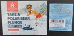 Étiquette de bière Take a Polar Bear Plunge 7p1, Utilisé, Enlèvement ou Envoi