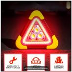 Lampe d'Urgence Triangulaire Solaire et Recharg, Jardin & Terrasse, Neuf, Plafonnier, Enlèvement ou Envoi, Synthétique