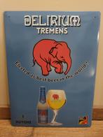 Metaal Reclamebord - Delirium Tremens -, Ophalen of Verzenden, Gebruikt, Reclamebord