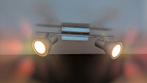 Plafondlamp twee spots, Ophalen, Gebruikt, Metaal of Aluminium, Plafondspot of Wandspot