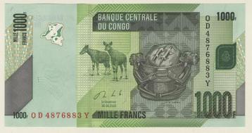 CONGO RD 1 BANKNOTE UNCIRCULATED beschikbaar voor biedingen