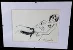 litho naakt Willy Lecomte., Antiek en Kunst, Ophalen of Verzenden