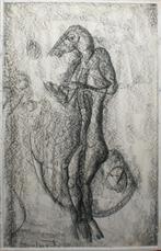 Charles Delporte (1928-2012: Mythisch personage (45 x 80 cm), Enlèvement ou Envoi