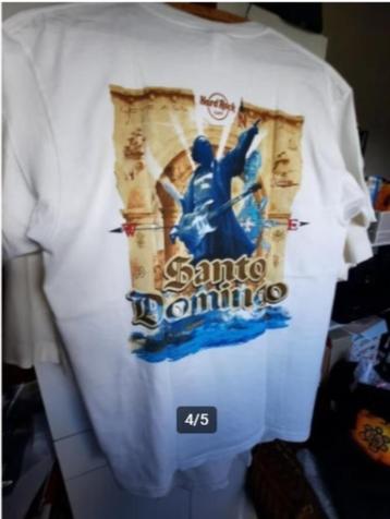 T-shirt « Hard Rock Cafe » - Saint-Domingue (Nouveau), Neuf, Enlèvement ou Envoi, Hard Rock Cafe, Blanc