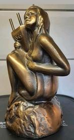 Bronzen Erotisch beeldje getekend, Antiek en Kunst, Ophalen of Verzenden