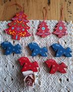 Folklore houten kersthangers, paardjes, kerstbomen, KERST, Diversen, Ophalen of Verzenden, Gebruikt