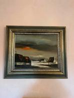 P. Permeke- Sneeuwlandschap met oranje lucht, Antiek en Kunst, Kunst | Schilderijen | Klassiek, Ophalen