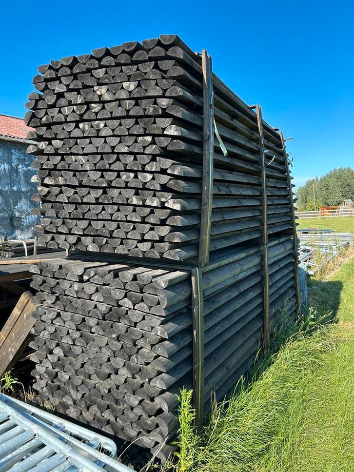 Half ronde gevreesde palen Dura 2, Dieren en Toebehoren, Stalling en Weidegang