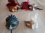 Set 4 Venetiaanse maskers, Antiek en Kunst, Ophalen of Verzenden