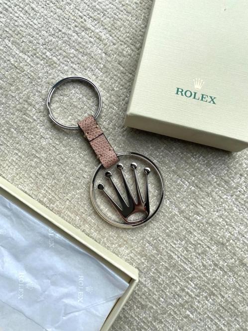 Rolex Sleutelhanger Leder Roze, Verzamelen, Sleutelhangers, Nieuw, Merk, Ophalen of Verzenden