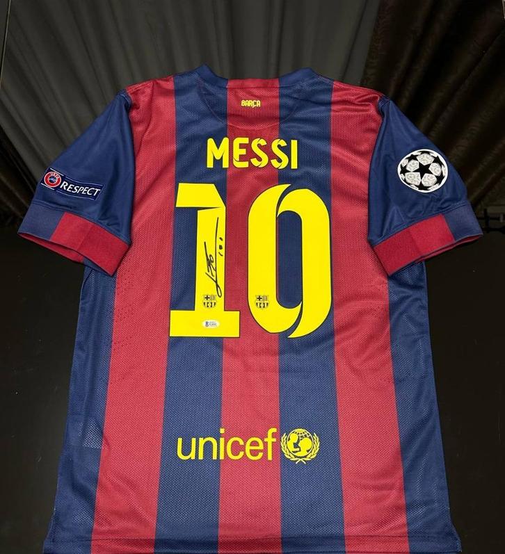 Lionel Messi Jersey Barcelona Handgesigneerd Beckett, Verzamelen, Sportartikelen en Voetbal, Nieuw, Shirt, Ophalen of Verzenden