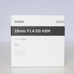 Sigma 28mm F/1.4 DG HSM ART Canon EF, Nieuw, Groothoeklens, Ophalen