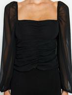 Blouse top negen zwart transparante sluier met lange mouwen, Kleding | Dames, Topjes, Zwart, Nieuw, Ophalen of Verzenden, Pimkie