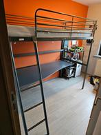 Hoogslaper Svarta Ikea + bureaublad + propere matras, Huis en Inrichting, Ophalen, Hoogslaper