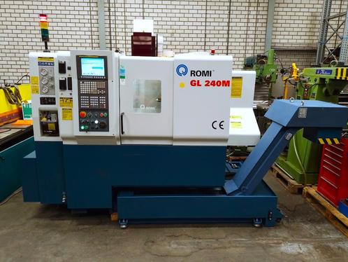 Romi GL240M, CNC draaibank met aangedreven gereedschap, Doe-het-zelf en Bouw, Draaibanken, Gebruikt, Metaaldraaibank, 500 tot 1000 mm