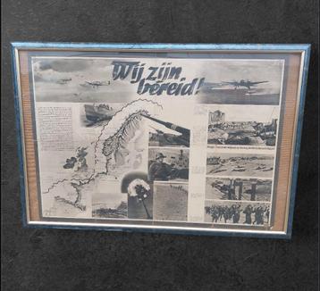 Vlaamse Nederlandse Collaboratie poster "Wij Zijn Bereid"  beschikbaar voor biedingen