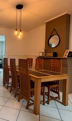 Eettafel met 6 stoelen + dressoir, Huis en Inrichting, Ophalen, Gebruikt
