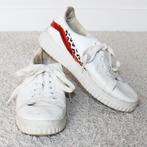 Mooie Leren Vintage Gympen 1 (Maat 38) s12 € 10,-, Kleding | Dames, Verzenden, Wit, Sneakers, Gedragen