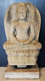 Grote oude stenen Buddha fragment - Boedha Bouddha Thailand, Ophalen of Verzenden