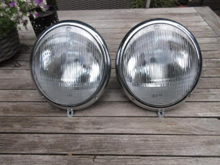 Ovaal kever koplampen Hella gerestaureerd., Auto-onderdelen, Verlichting, Volkswagen, Gereviseerd, Ophalen of Verzenden