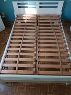 Te koop wit bed 140x200, Huis en Inrichting, Slaapkamer | Bedden, Ophalen, Wit