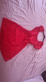 Rode zomerjurk maat L, Ophalen, Zo goed als nieuw