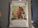 Kruissteekkussen met ponypatroon, Hobby en Vrije tijd, Borduren en Borduurmachines, Ophalen of Verzenden, Nieuw, Handborduren
