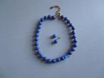 Dames Halsketting Blauw Titto, Handtassen en Accessoires, Kettingen, Ophalen of Verzenden, Zo goed als nieuw, Blauw, Kunststof
