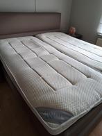 2 toppers voor matras 80x210 en 2 hoeslakens en 2 beschermer, Ophalen, Gebruikt, Eenpersoons, Hoeslaken of Sloop