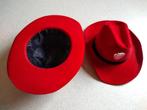 carnaval rode hoed cowboy sheriff rood - 2 stuks, Comme neuf, Enlèvement ou Envoi