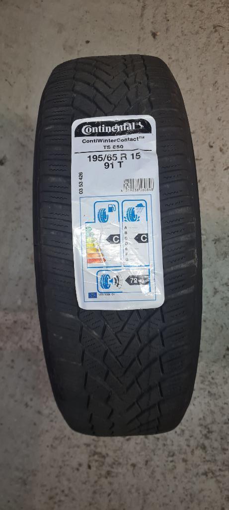 Continental WinterContact TS 850 195/65 R15 91T M+S keurmerk, Auto-onderdelen, Banden en Velgen, Banden en Velgen, Winterbanden