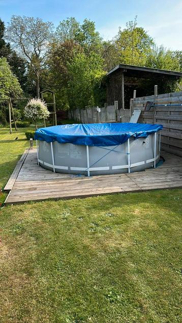 Piscine inter 3,66 hauteur 99 cm, Enlèvement, Utilisé