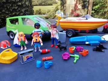 Playmobil auto met trailer en speedboot Nr 4144 beschikbaar voor biedingen