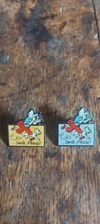 2 pin's émaillés Tintin (vente à la pièce ou en lot)., Collections, Enlèvement ou Envoi, Tintin, Comme neuf, Image, Affiche ou Autocollant