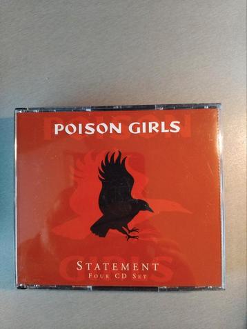 4cd box. Poison Girls.  Statement.  (Remastered). beschikbaar voor biedingen