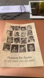 1985/2002, Verzamelen, Bidprentjes en Rouwkaarten, Ophalen of Verzenden, Bidprentje