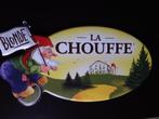 Chouffe metalen reclamebord, Verzamelen, Ophalen, Nieuw, Reclamebord