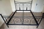 Lit double Noresund IKEA 180 X 200, Huis en Inrichting, Slaapkamer | Bedden, Ophalen, Gebruikt, Zwart, Tweepersoons