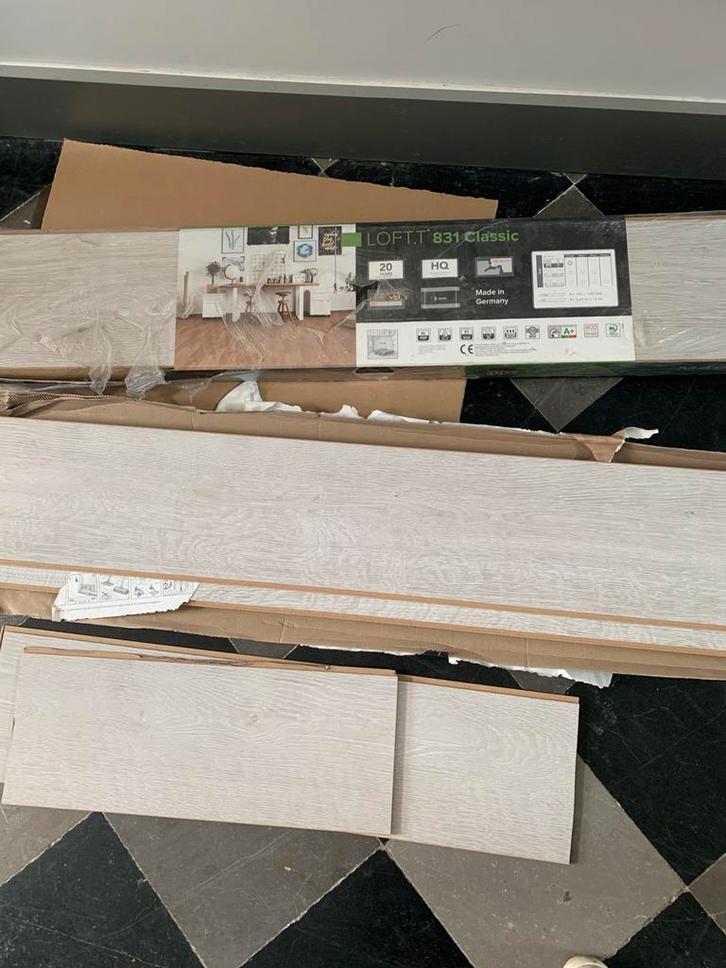 Parquet stratifié, Huis en Inrichting, Stoffering | Vloerbedekking, Parket, Grijs, Ophalen