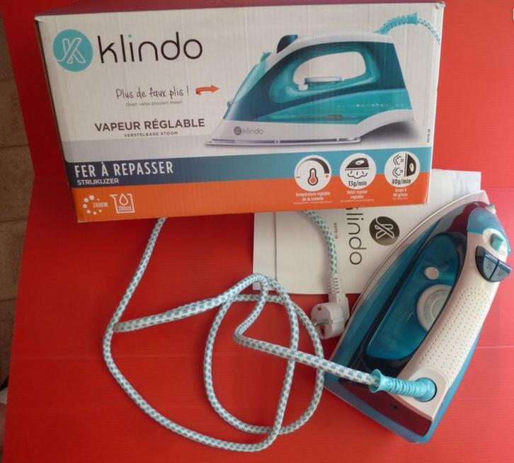 Nieuw Klindo-stoomstrijkijzer, Elektronische apparatuur, Strijkijzers en Strijkplanken, Nieuw, Strijkijzer met snoer, Ophalen of Verzenden