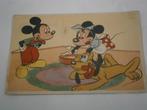 Ancienne carte Mickey, Papier, Carte ou Papeterie, Mickey Mouse, Utilisé, Envoi