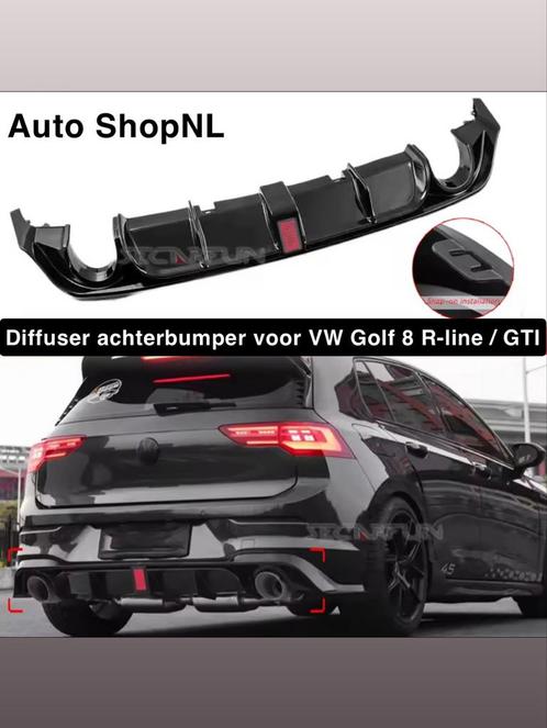 Diffuser Golf 8 – Carbon / Mat / Glans – Snelle levering!, Auto diversen, Tuning en Styling, Ophalen of Verzenden