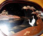 Plateau chinois Cigognes et lac Vintage 20's 30's, Ophalen of Verzenden